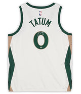 Jayson Tatum Autographed Boston Celtics White Nike 2023-24 City Edition Swingman Jersey Fanatics