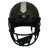 Rashid Shaheed Autographed (In Black) New Orleans Saints 2022 Salute to Service Speed Full Size Helmet Beckett Witnessed