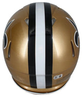 Rashid Shaheed Autographed New Orleans Saints 1976-99 Throwback Speed Authentic Helmet Beckett Witnessed