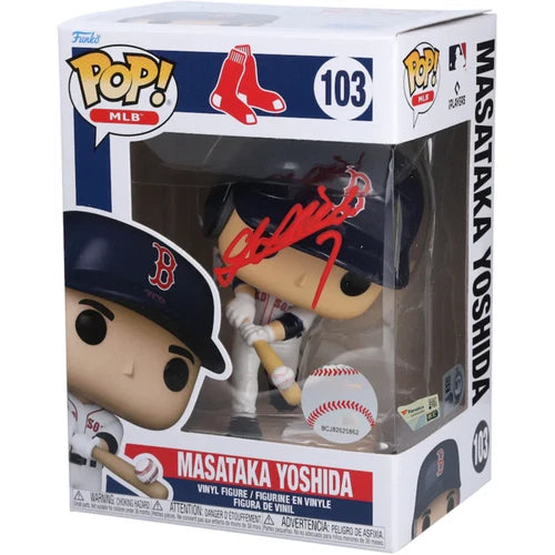 Masataka Yoshida Autographed Boston Red Sox #103 Funko Pop! Figurine Fanatics