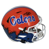 Emmitt Smith Autographed Florida Gators Custom Drip Speedflex Authentic Helmet Beckett Witnessed