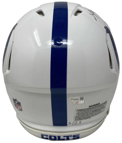 Anthony Richardson Autographed/Inscribed "2023 #4 PICK, FOR THE SHOE" Indianapolis Colts Speed Authentic Helmet LE 3/23 Fanatics