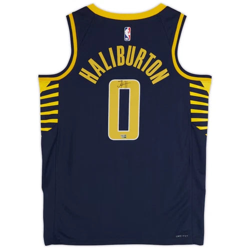 Tyrese Haliburton Autographed Indiana Pacers Nike Navy Icon Swingman Jersey Fanatics