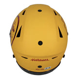 Patrick Mahomes Autographed Kansas City Chiefs Yellow Matte w/Red Chrome Inlay Speedflex Authentic Helmet LE 15/15 Beckett Witnessed