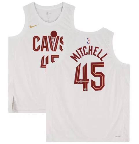 Donovan Mitchell Autographed Cleveland Cavaliers White Nike 2022-2023 Association Edition Swingman Jersey Fanatics