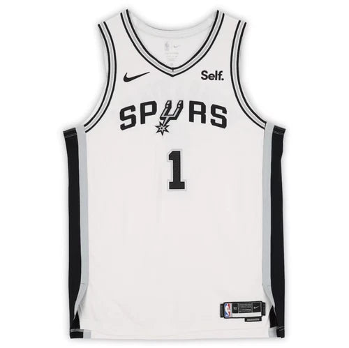 Victor Wembanyama Autographed San Antonio Spurs Nike White Association Edition Authentic Jersey with Sponsor Patch Fanatics