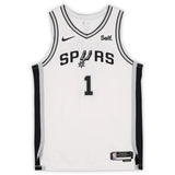 Victor Wembanyama Autographed San Antonio Spurs Nike White Association Edition Authentic Jersey with Sponsor Patch Fanatics