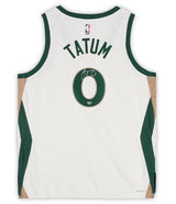 Jayson Tatum Autographed Boston Celtics White Nike 2023-24 City Edition Swingman Jersey Fanatics