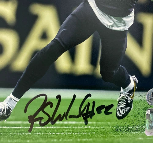 Rashid Shaheed Autographed New Orleans Saints Running 8" x 10" Photograph Beckett Witnessed