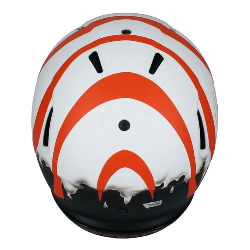 Joe Burrow Autographed Cincinnati Bengals Custom Lunar Drip Speed Authentic Helmet Fanatics