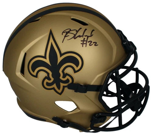 Rashid Shaheed Autographed New Orleans Saints RAVE Speed Full Size Helmet Beckett Witnessed
