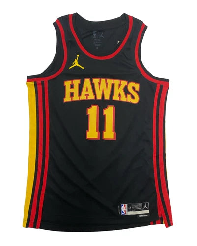 Trae Young Autographed/Inscribed "ICE TRAE" Atlanta Hawks Nike Black Statement Edition Swingman Jersey Fanatics