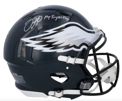 Jalen Hurts Autographed/Inscribed "Fly Eagles Fly" Philadelphia Eagles Speed Authentic Helmet Fanatics