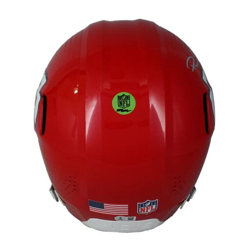 Patrick Mahomes Autographed Kansas City Chiefs Vicis Game Model Authentic Helmet Beckett Witnessed