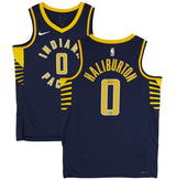 Tyrese Haliburton Autographed Indiana Pacers Nike Navy Icon Swingman Jersey Fanatics