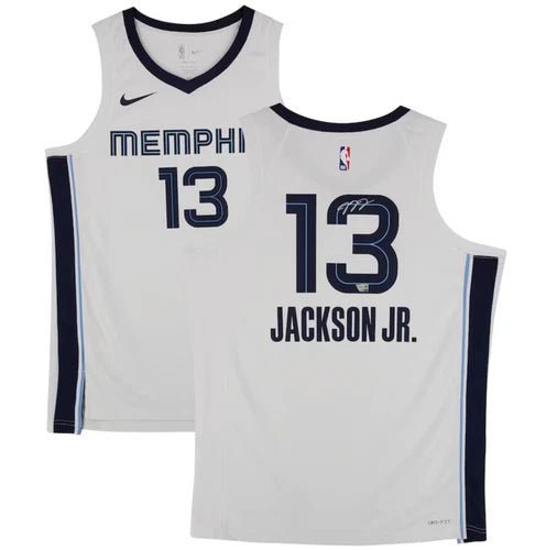 Jaren Jackson Jr. Autographed Memphis Grizzlies Nike White Association Swingman Jersey Fanatics