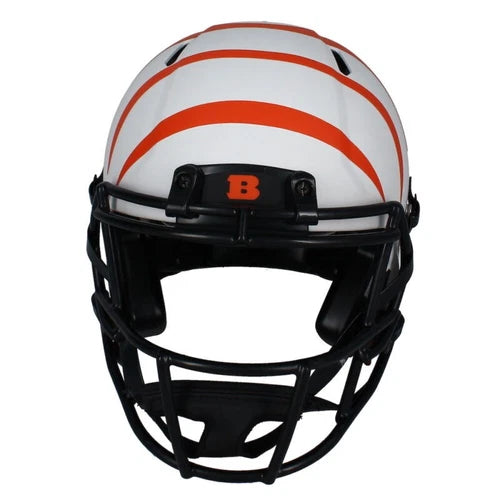 Joe Burrow Autographed Cincinnati Bengals Custom Lunar Drip Speed Authentic Helmet Fanatics