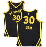 Stephen Curry Autographed Golden State Warriors Black Nike 2023-24 City Edition Swingman Jersey Beckett