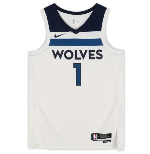 Anthony Edwards Autographed Minnesota Timberwolves White Nike 2022-23 Association Swingman Jersey Fanatics