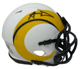Aaron Donald Autographed Los Angeles Rams Speed Lunar Eclipse Mini Helmet Beckett