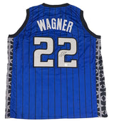 Franz Wagner Autographed Blue/Black #22 Orlando Pinstripe Custom Jersey Beckett Witnessed