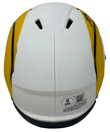 Aaron Donald Autographed Los Angeles Rams Speed Lunar Eclipse Mini Helmet Beckett