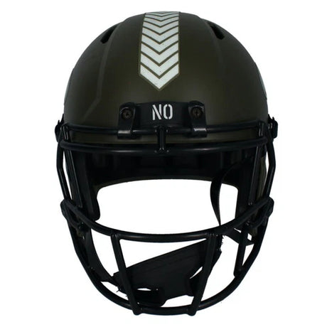 Rashid Shaheed Autographed (In Black) New Orleans Saints 2022 Salute to Service Speed Full Size Helmet Beckett Witnessed