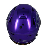 Ray Lewis Autographed Baltimore Ravens Custom Purple/Gold Chrome Speedflex Authentic Helmet Beckett Witnessed