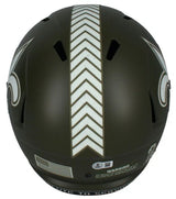 Rashid Shaheed Autographed (In Black) New Orleans Saints 2022 Salute to Service Speed Full Size Helmet Beckett Witnessed