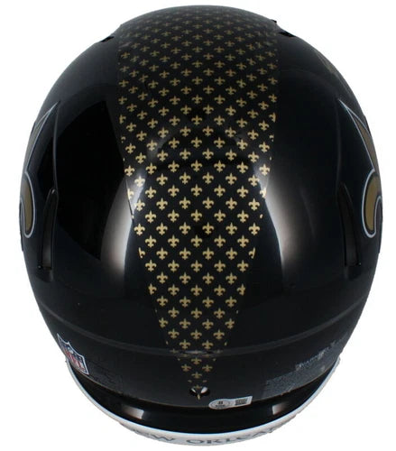 Rashid Shaheed Autographed New Orleans Saints Black 2022 Alternate Speed Authentic Helmet with Visor Beckett Witnessed