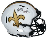 Rashid Shaheed Autographed New Orleans Saints Speed Lunar Eclipse Authentic Helmet Beckett Witnessed