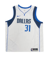 Klay Thompson Autographed Dallas Mavericks Nike White Association Edition Swingman Jersey Fanatics