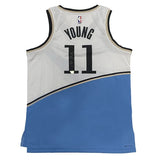 Trae Young Autographed Atlanta Hawks Nike White 2024-25 City Edition Swingman Jersey Fanatics