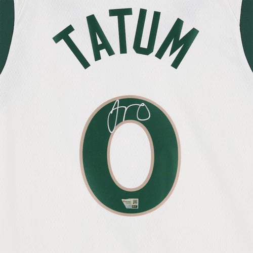 Jayson Tatum Autographed Boston Celtics White Nike 2023-24 City Edition Swingman Jersey Fanatics