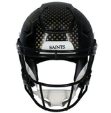 Rashid Shaheed Autographed New Orleans Saints Black 2022 Alternate Speedflex Authentic Helmet Beckett Witnessed
