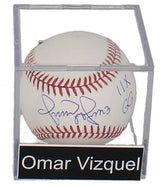 OMAR VIZQUEL Autographed/Inscribed "11 GG" Offical Major League Baseball TRISTAR