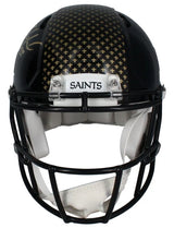 Rashid Shaheed Autographed New Orleans Saints Black 2022 Alternate Speed Authentic Helmet Beckett Witnessed
