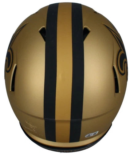 Rashid Shaheed Autographed New Orleans Saints RAVE Speed Authentic Helmet with Visor Beckett Witnessed