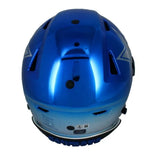 Emmitt Smith Autographed Dallas Cowboys Custom Blue Chrome Speedflex Authentic Helmet Beckett Witnessed