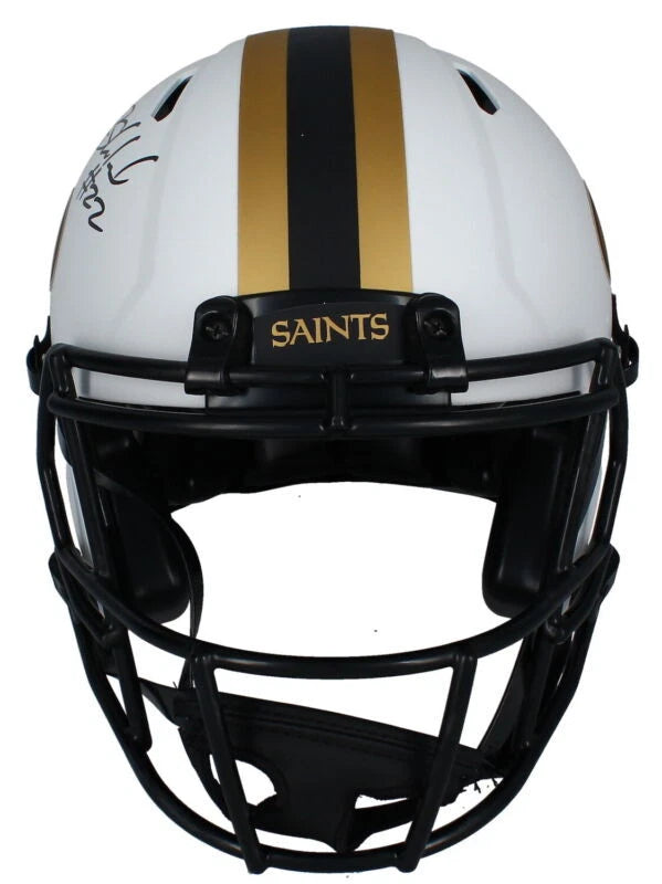 Rashid Shaheed Autographed New Orleans Saints Speed Lunar Eclipse Authentic Helmet Beckett Witnessed