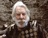 Donald Sutherland The Hunger Games Authentic Signed 11x14 Photo PSA/DNA #S33625