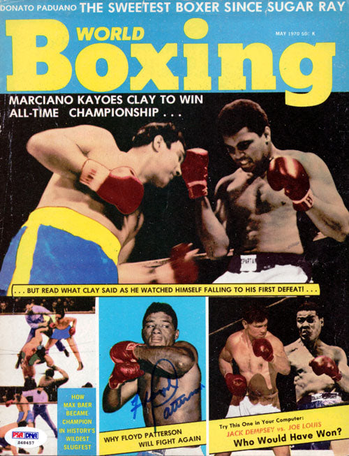 Floyd Patterson Autographed Boxing World Magazine Cover PSA/DNA #S48457