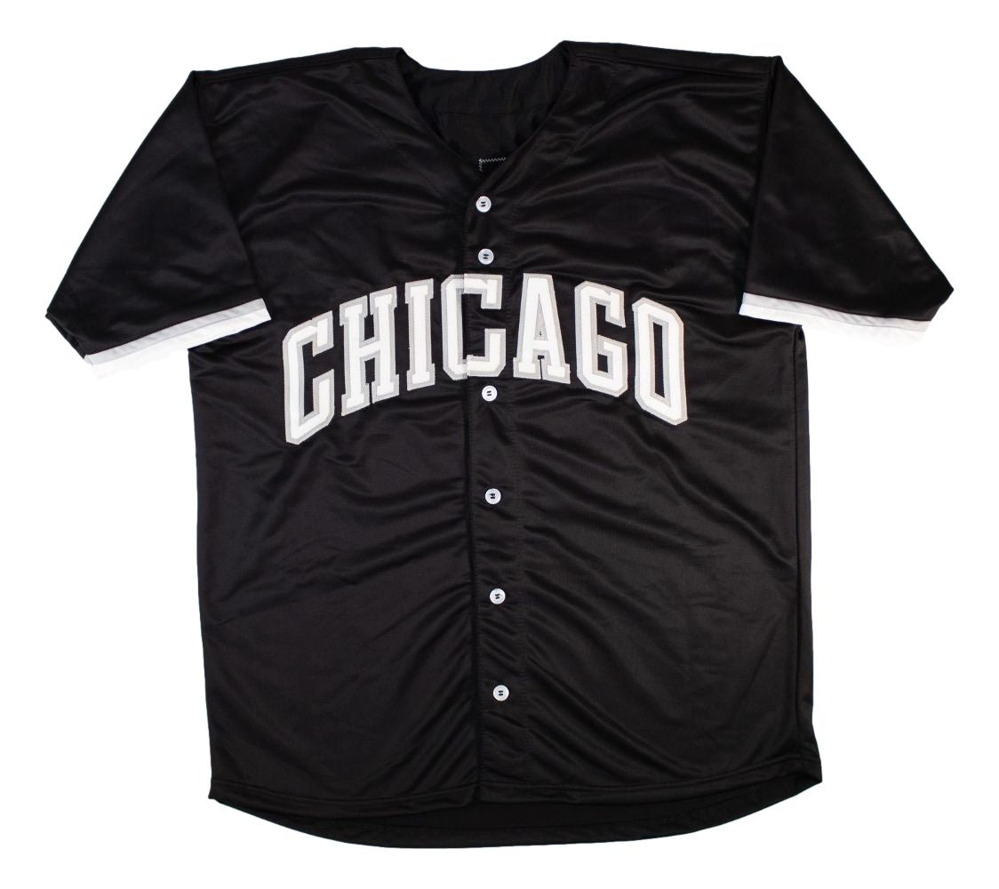 Sam Antonacci Chicago Signed Black Baseball Jersey BAS