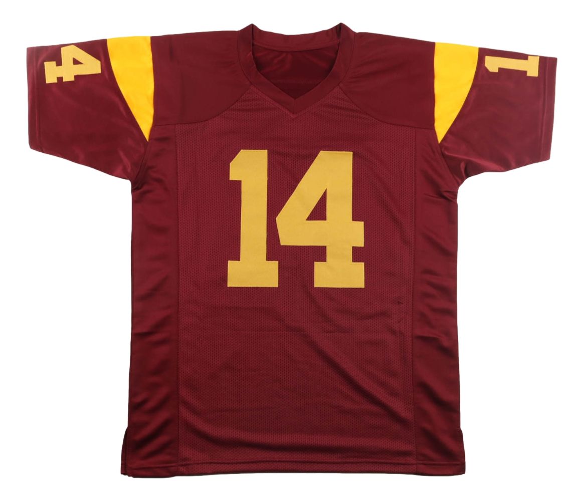 Sam Darnold USC Signed Burgundy College Football Jersey BAS
