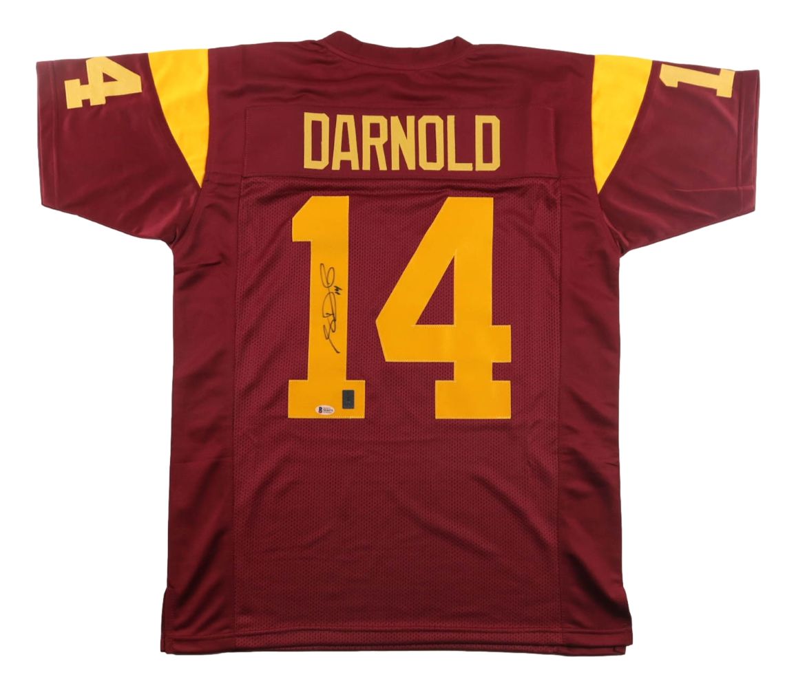 Sam Darnold USC Signed Burgundy College Football Jersey BAS