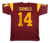 Sam Darnold USC Signed Burgundy College Football Jersey BAS