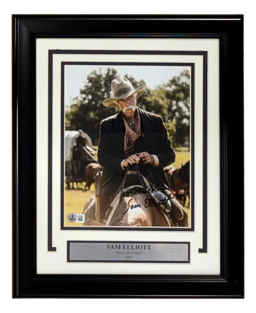 Sam Elliott Signed Framed 8x10 1883 Shea Brennan Photo BAS