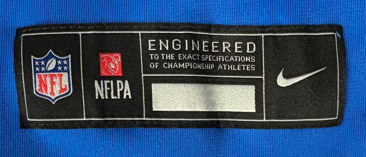 Sam LaPorta Signed Detroit Lions Blue Nike Game Replica Jersey BAS ITP