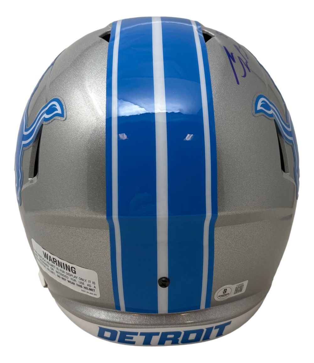 Sam LaPorta Signed Detroit Lions Full Size Speed Replica Helmet BAS ITP