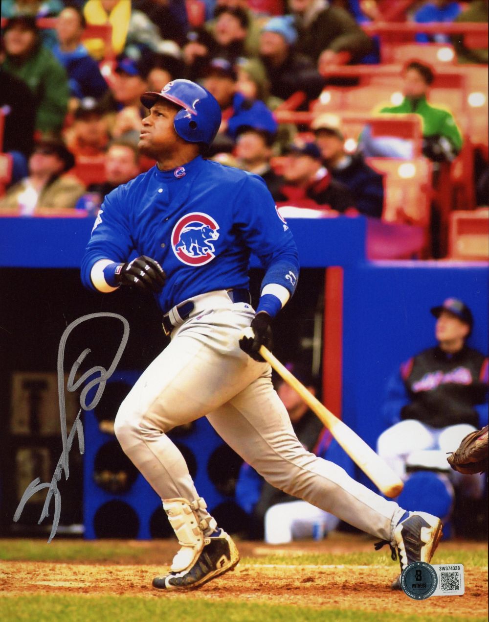Sammy Sosa Signed 8x10 Chicago Cubs Photo BAS